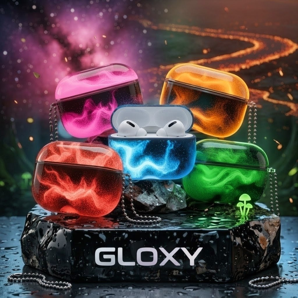 Gloxy Aurora™ — Coque AirPods Sable Lumineux